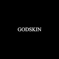 godskin logo on a black background