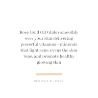 rose gold gilds smooths over your skin delivering powerful vitamins and minerals