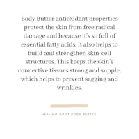 body butter antioxidant properties protect the skin from radical damage and acids